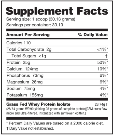 Grass Fed Whey Protein Isolate - Image 2