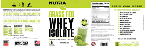 Grass Fed Whey Protein Isolate - Image 3
