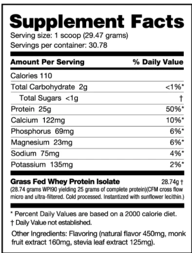 Grass Fed Whey Protein Isolate - Image 7